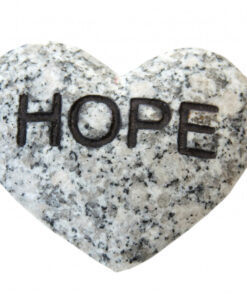 Hjerte i granitt hope 4mm