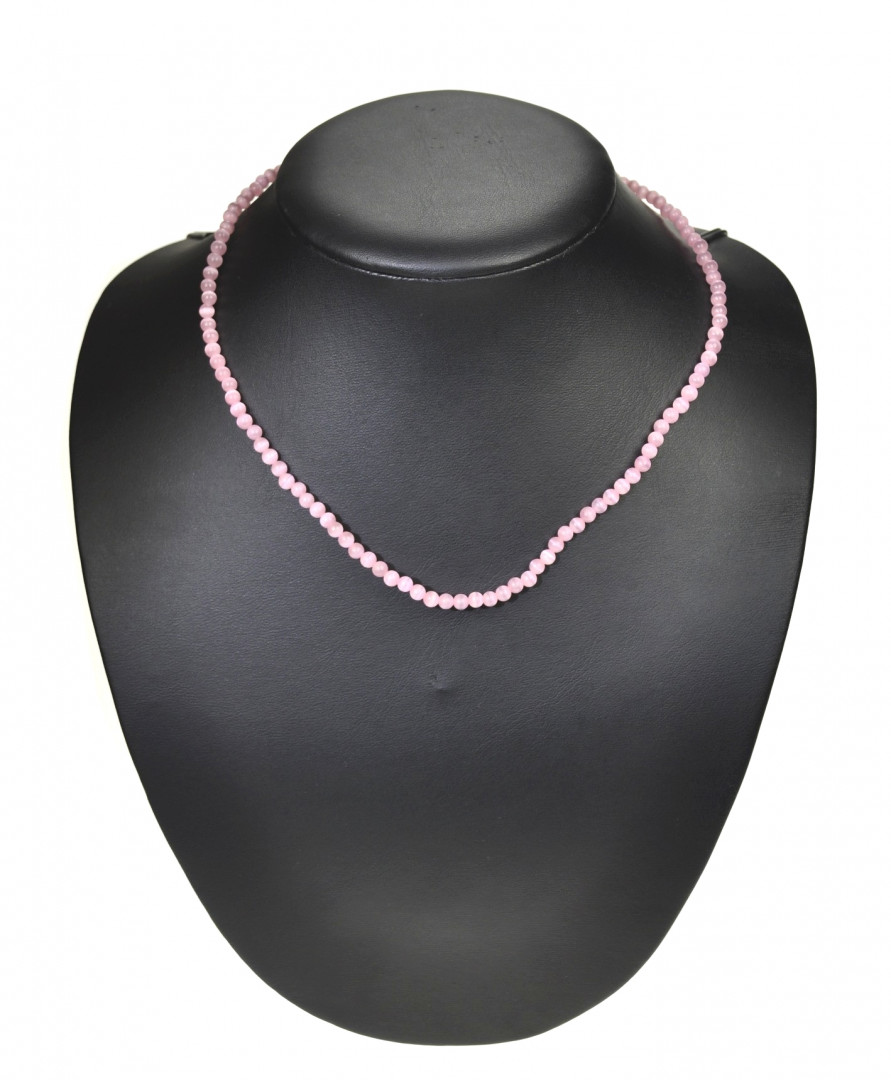 Kjede små rosa cat`s eye