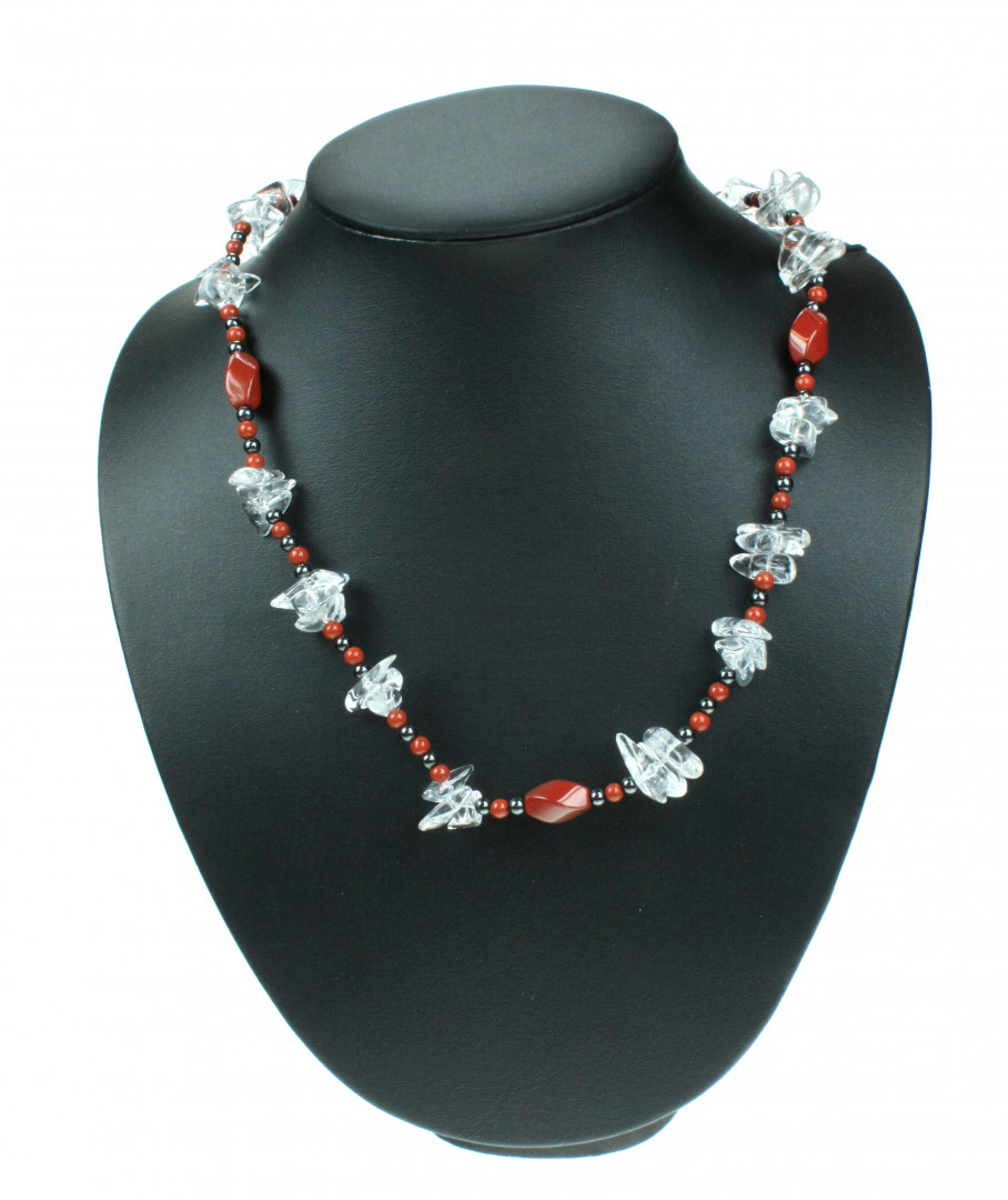 Kjede vridde rød jaspis