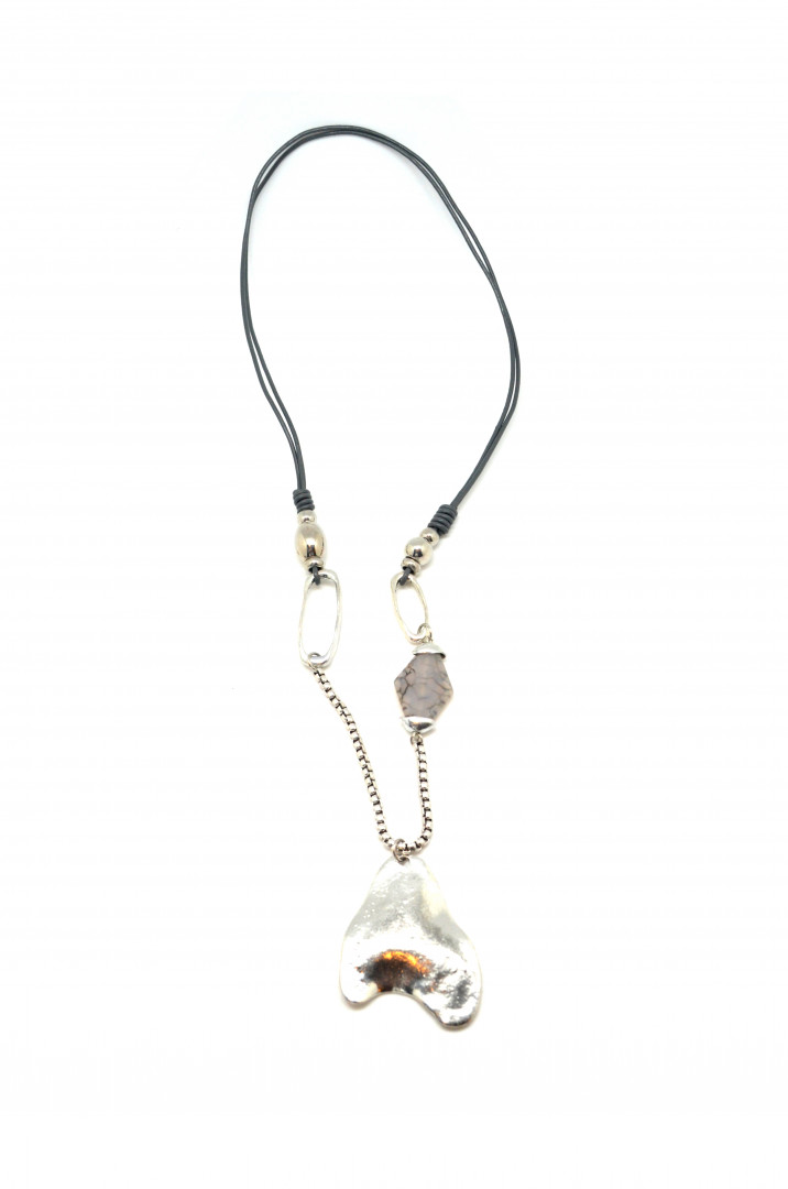 Langt kjede ovalt metall - Bilde 2