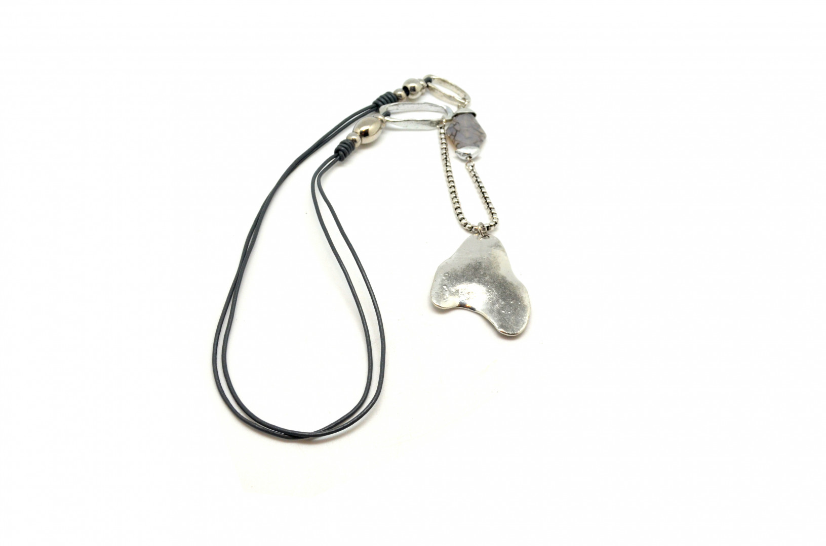 Langt kjede ovalt metall - Bilde 3