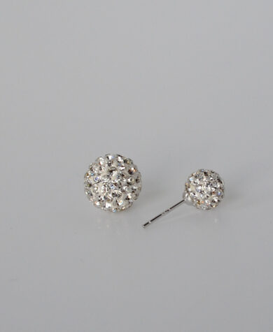 Zirkon ørepynt dobbel 10mm