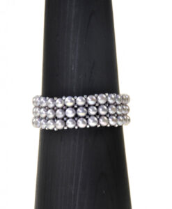 Armbånd 3 rader grå