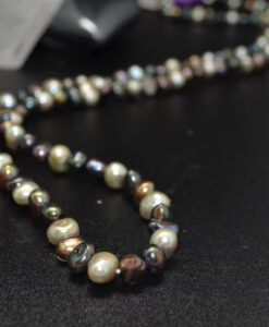 Langt perlekjede grønn mix