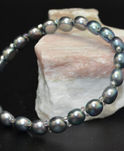 Elastisk armbånd grå