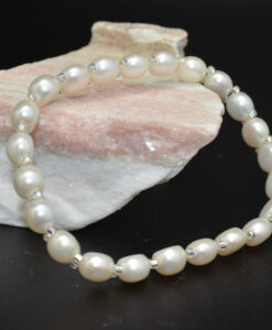 Elastisk armbånd hvit