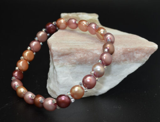 Elastisk armbånd mørk rosa