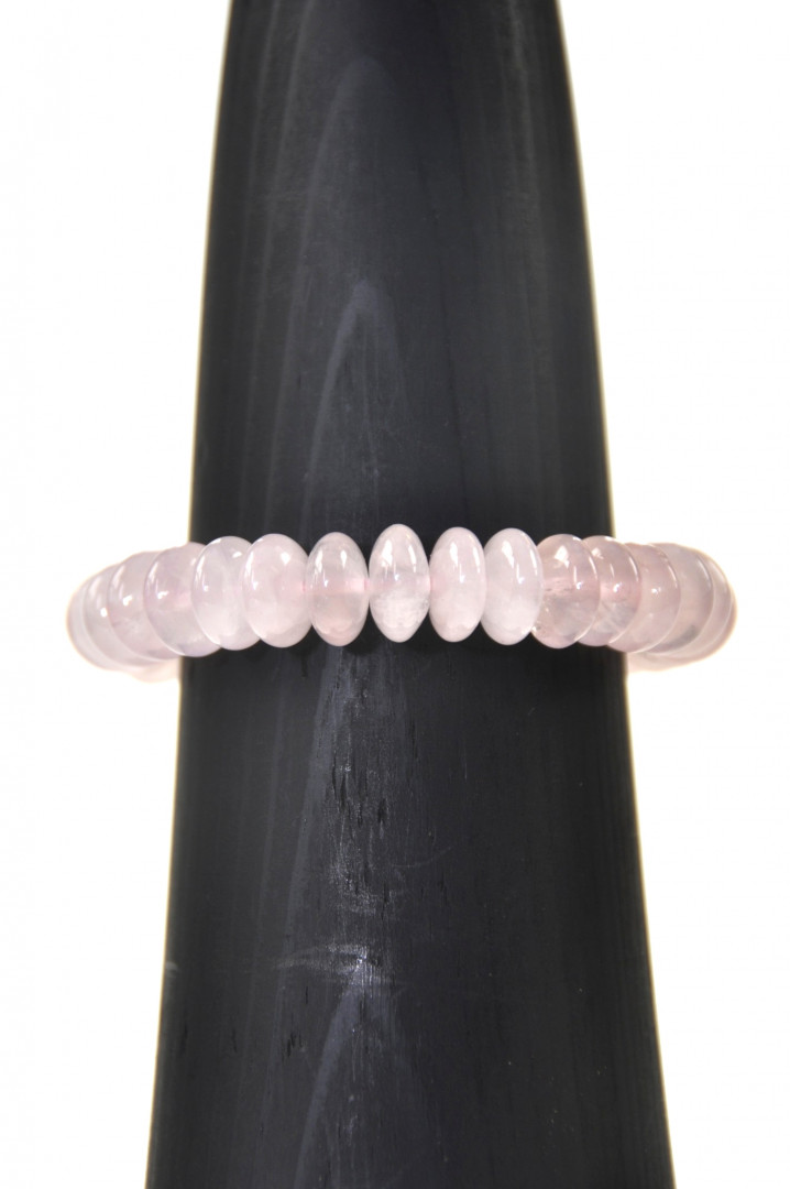 Rosa kvarts armbånd med knotter