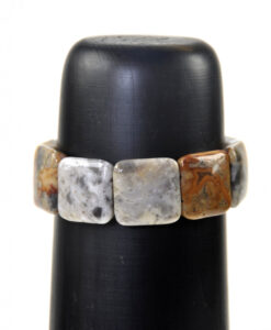 Armbånd firkanter crazy agat