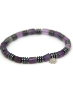 Ametyst-trommer med hematitt