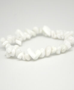 Hvit agat enkelt chips