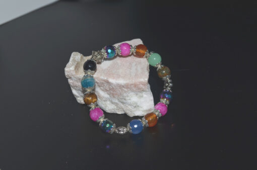 Rosa mix med metallpynt