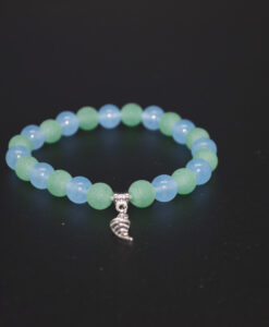 Grønn jade og matt blå