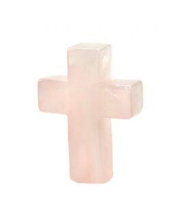 Rosa kvarts kors til snor