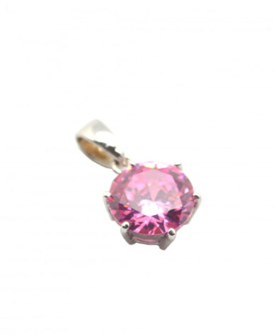 Zirkon anheng rund rosa