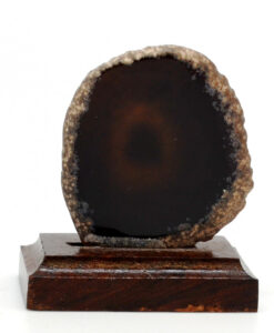 Agatskive på fot sort