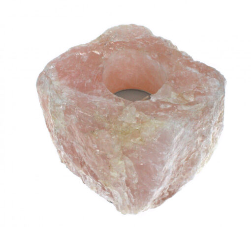 Te-lys rå rosa kvarts
