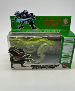 Grønn transformerbar dinosaur