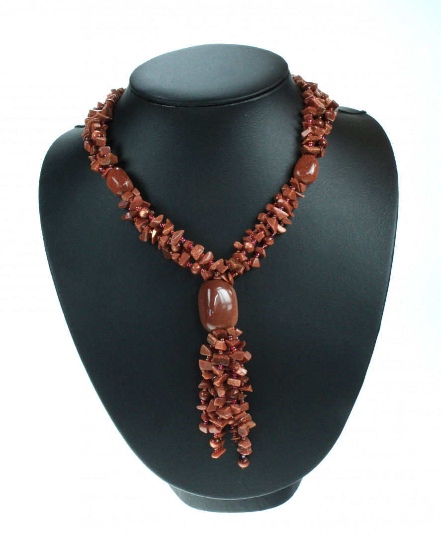 Kjede stor gold stone