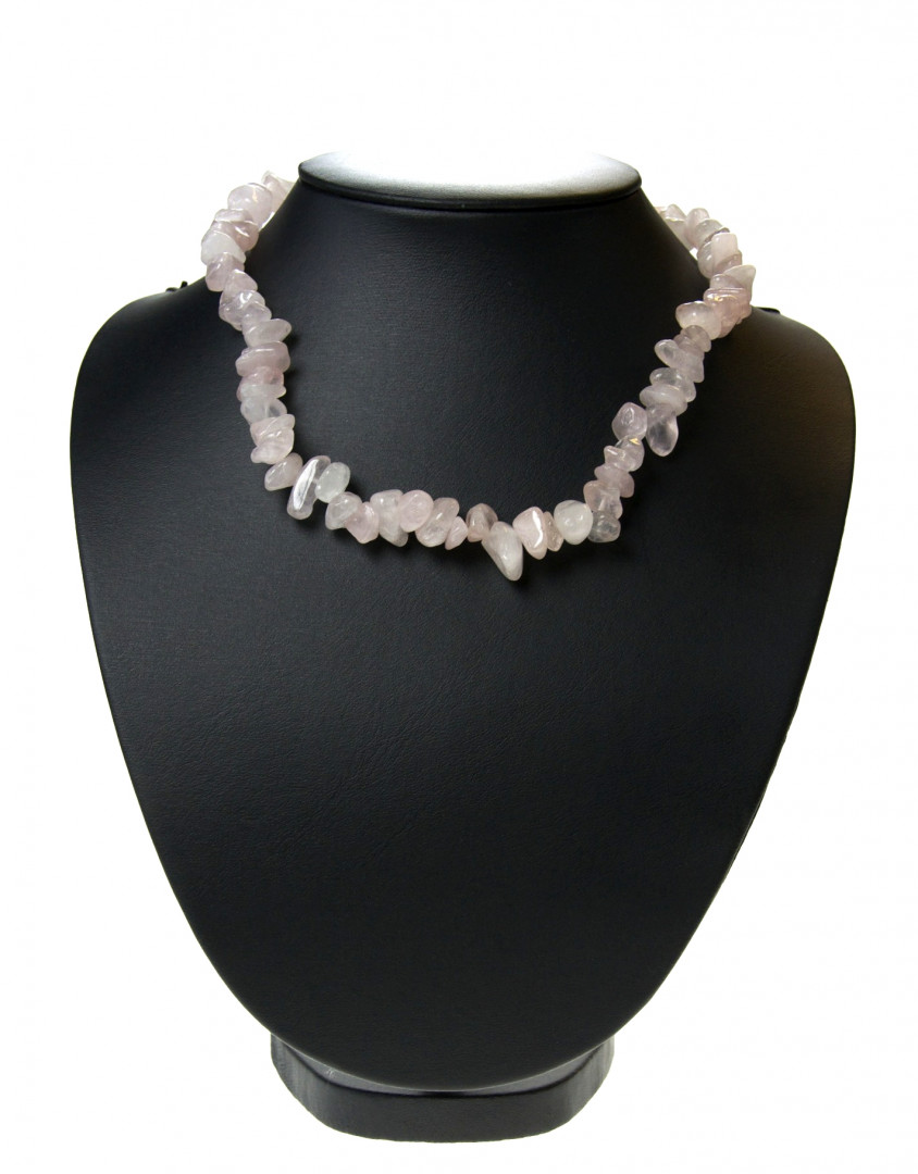 Rosa kvarts store chips 8X10mm