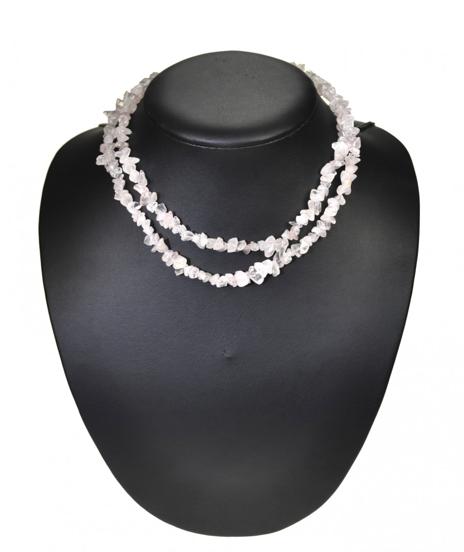 Langt rosa kvarts chips