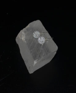 Glitrende kvarts øre 8mm