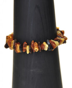 Rav armbånd mørk gul