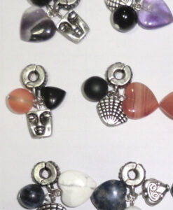 Charm m/2 steiner og metall