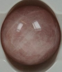 Polert rosa kvarts kule 40mm