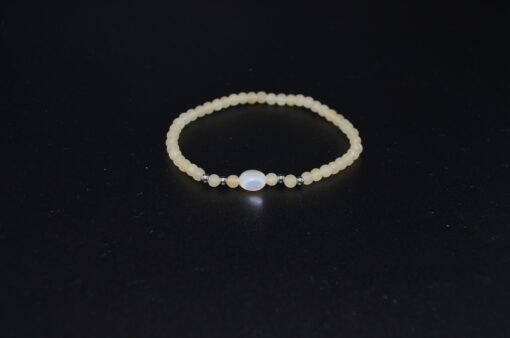 Armbånd aragonitt 4mm