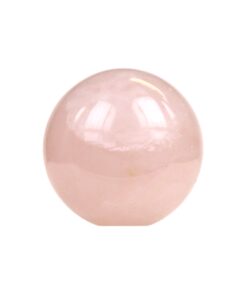 Polert kule 25mm rosa kvarts