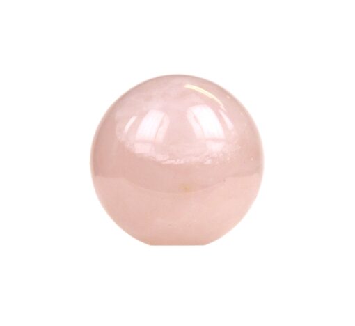 Polert kule 25mm rosa kvarts