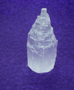 Tårn i rå selenitt 10 cm 3532