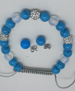 Turkis regulerbart med krystallkuler