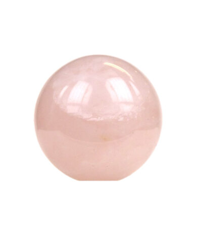 Polert kule 25mm rosa kvarts