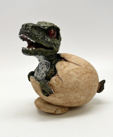 Egg med t-rex l