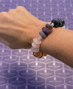 Chakra armbånd med flate kuler