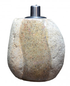 Oljelampe med polert stripe 6F