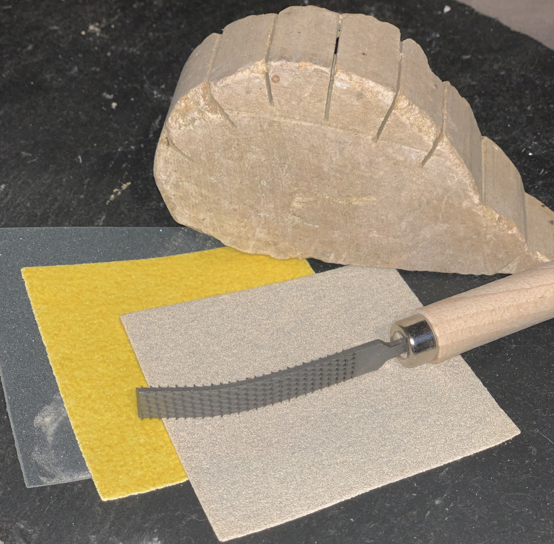 Dino-figur med sandpapir og fil 5 cm