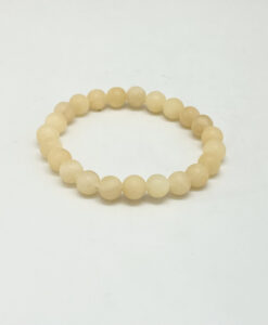 Armbånd i matt aragonitt