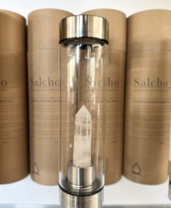 Drikkeflaske med kvartskrystall