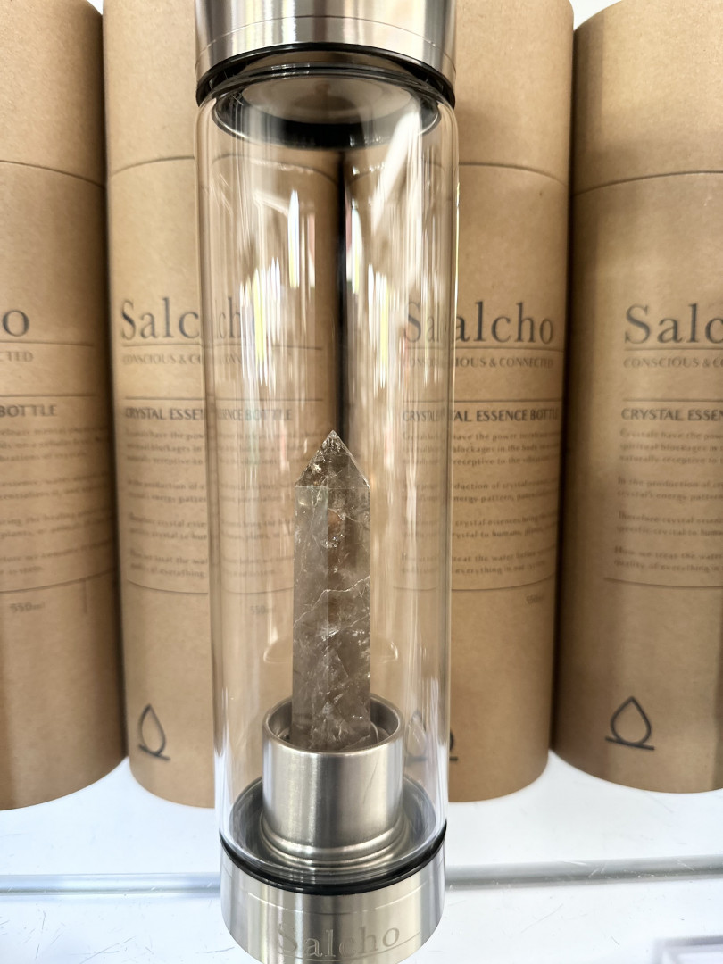 Drikkeflaske med røyk kvarts