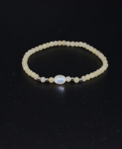 Armbånd aragonitt 4mm