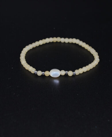 Armbånd aragonitt 4mm
