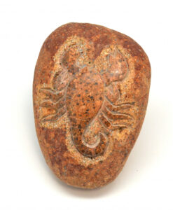 Stjernetegn skorpionen i elvestein