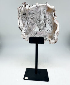 Rund agatskive på høy fot.