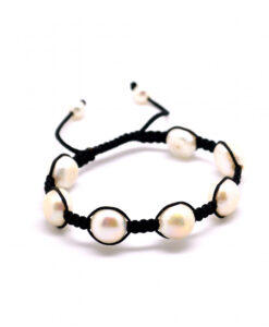 Sort armbånd perler