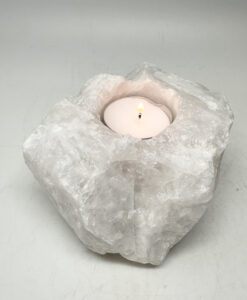 Telys i rå snøkvarts