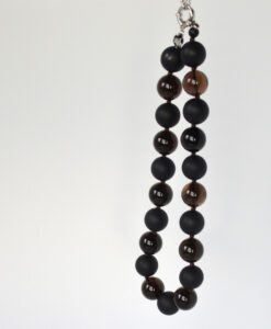 Kjede røykkvarts med store kuler