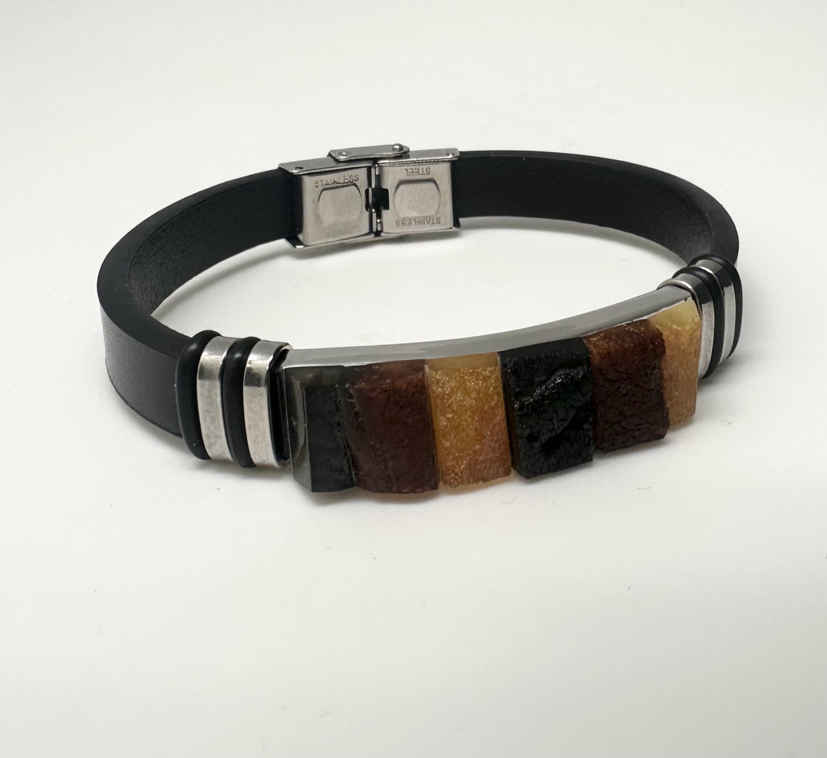 Lærarmbånd med Rav mix